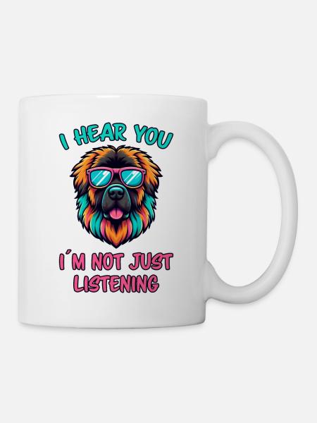 Leonberger Spruch Lustiges Leonberger Geschenk - Tasse - Weiß