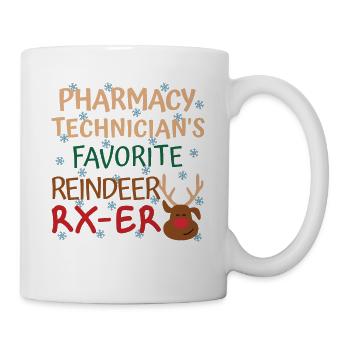 Pharmacy technician Christmas favorite Reindeer - Mug - white - Right
