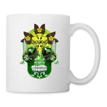 Crâne 6 - Mug blanc - blanc - Droite