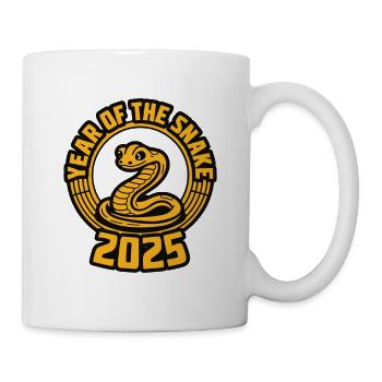 Chinesisches Jahr 2025 Jahr der Schlange - Tasse - Weiß - Rechts