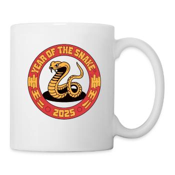 Chinesisches Jahr 2025 Jahr der Schlange - Tasse - Weiß - Rechts