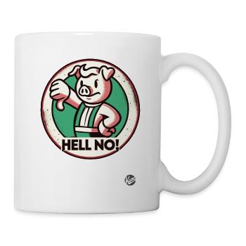 No thank you! Thumbs down pig - Mug - white - Right