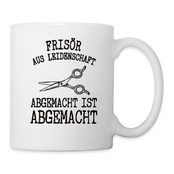 Frisör Aus Leidenschaft Friseurin Meister Friseur - Tasse - Weiß - Rechts