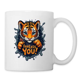 Niedlicher Tiger für Kinder für Kinder - Tasse - Weiß - Rechts