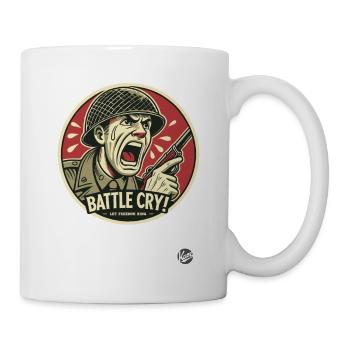 Let freedom resound with a battle cry - Mug - white - Right