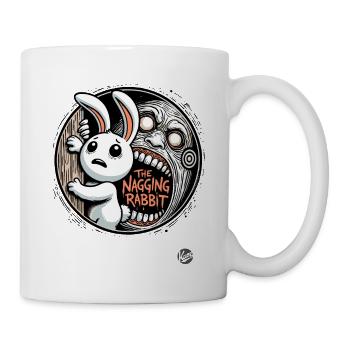 Das Schicksal des nörgelnden nervigen Mecker Hasen - Tasse - Weiß - Rechts