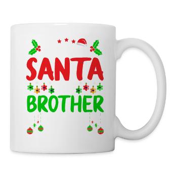 Dear Santa My Brother Did It Christmas Naugthy - Tasse - Weiß - Rechts