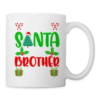 Cher Père Noël, mon frère l’a fait Noël - Mug blanc - blanc - Droite