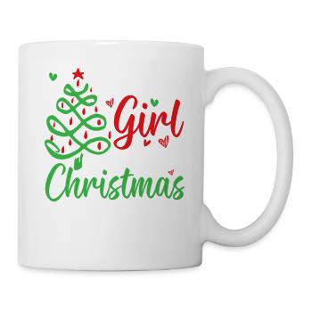 Just A Girl Who Loves Christmas Sister Holiday - Tasse - Weiß - Rechts