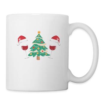 Most Likely To Drink All The Wine Christmas Drinki - Tasse - Weiß - Rechts