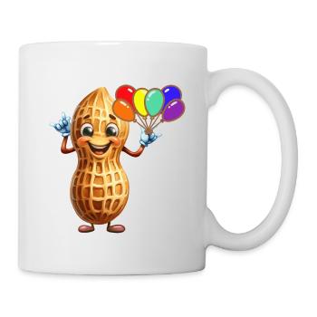 Ballons cacahuète Cadeau d’anniversaire - Mug blanc - blanc - Droite