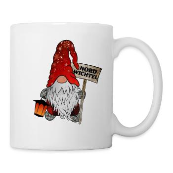Nord Gnome Christmas gnome with Nordic flair - Mug - white - Right