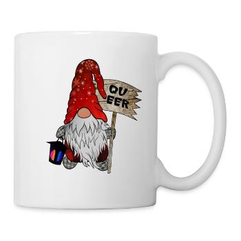 Queer Gnome LGBTQ+ Christmas Gnome - Mug - white - Right