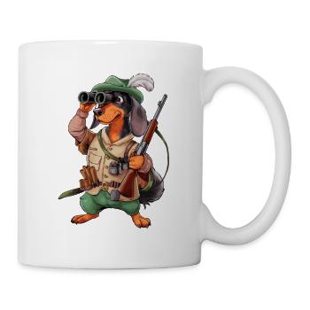 Witzger Jagdhund für einen Jäger mit Hund - Tasse - Weiß - Rechts