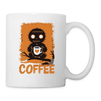 Niedliche Voodoo-Puppe Kaffee-Liebhaber - Tasse - Weiß - Rechts