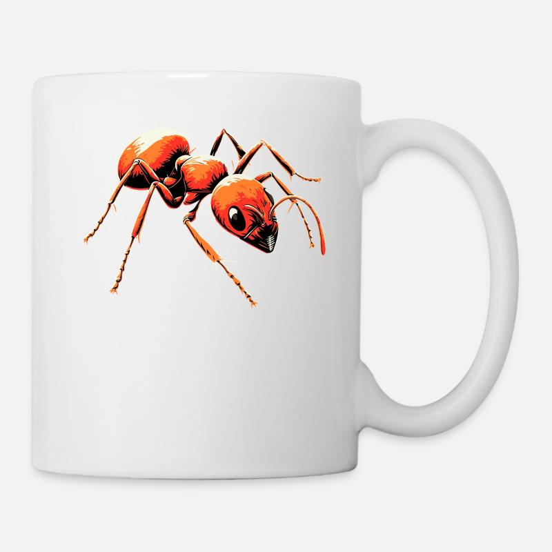 fourmi fourmi de forêt fourmi de feu insecte fourmis mignonnes - Mug blanc - blanc