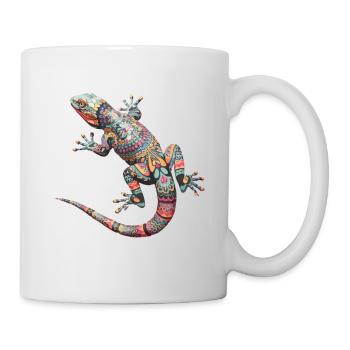 Niedliche Eidechse Terraristik für - Tasse - Weiß - Rechts