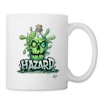 Danger! Bouteille de poison avec crâne - Mug blanc - blanc - Droite