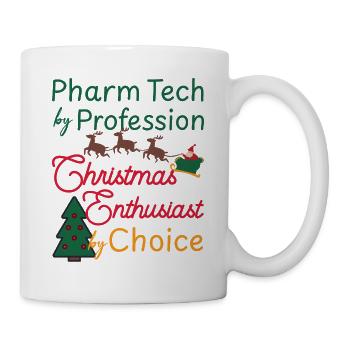 Pharmacy technician Christmas Xmas Elf - Mug - white - Right