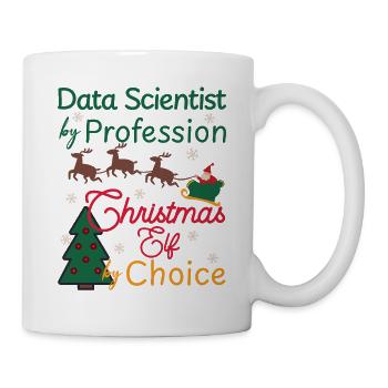 Data Scientist Christmas Xmas Elf - Mug - white - Right