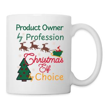 Product Owner Noël Noël Elf Srum Master - Mug blanc - blanc - Droite