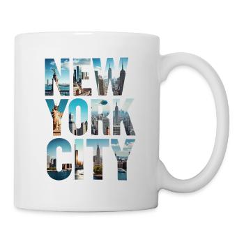 New York City Skyline - Tasse - Weiß - Rechts