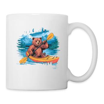 Paddling Paws Bear's Kayak Adventure - Tasse - Weiß - Rechts