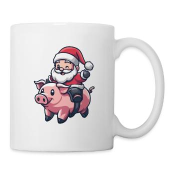 Pig Santa Claus - Mug - white - Right