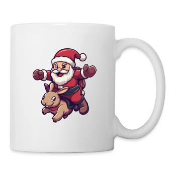 Lapin Père Noël - Mug blanc - blanc - Droite