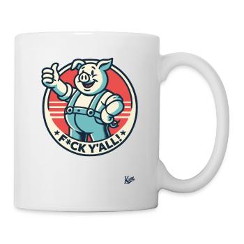 You can all me! - Thumbs Up Pig - Mug - white - Right