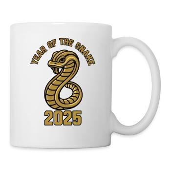 Chinesisches Jahr 2025 Jahr der Schlange - Tasse - Weiß - Rechts