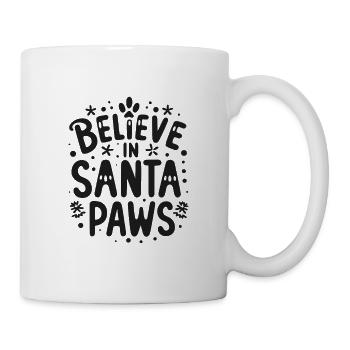 Glaube an die Weihnachtspfoten - Tasse - Weiß - Rechts