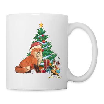 Christmas Christmas Xmas Fox Rooster - Mug - white - Right