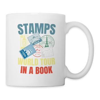 Stamps World Tour in a Book - Tasse - Weiß - Rechts