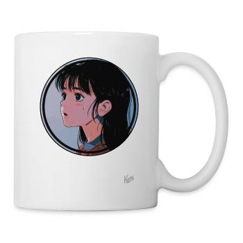 Fille de dessin animé japonais - Mug blanc - blanc - Droite
