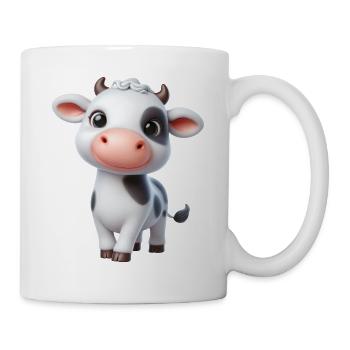 Kuh 1 - Tasse - Weiß - Rechts