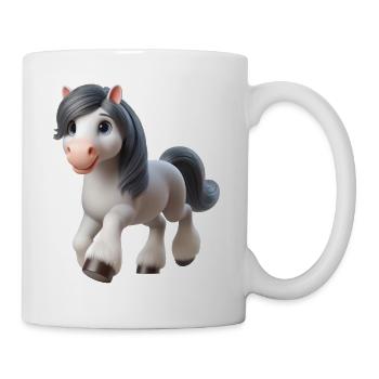 Cheval 2 - Mug blanc - blanc - Droite