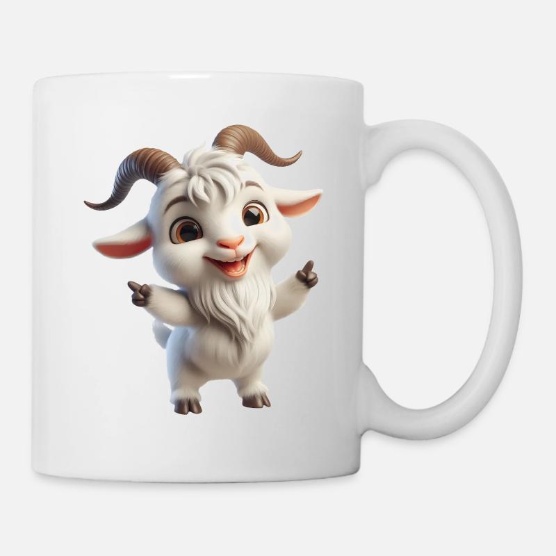 Chèvre 1 - Mug blanc - blanc
