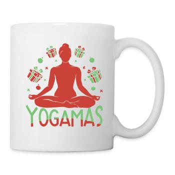 Yoga Yogamas Funny Yoga - Mug - white - Right