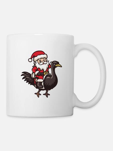 Strauß Weihnachtsmann - Tasse - Weiß