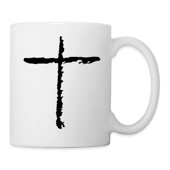kreuz - Tasse - Weiß - Rechts