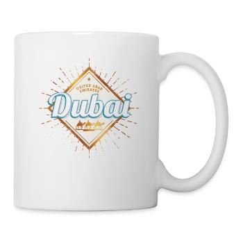 Dubai United Arab Emirates Vintage UAE - Mug - white - Right