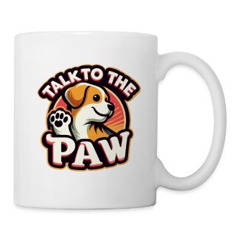 Small Dog Paw Dog Owner Mistress Cute - Mug - white - Right