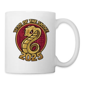 Chinesisches Jahr 2025 Jahr der Schlange - Tasse - Weiß - Rechts