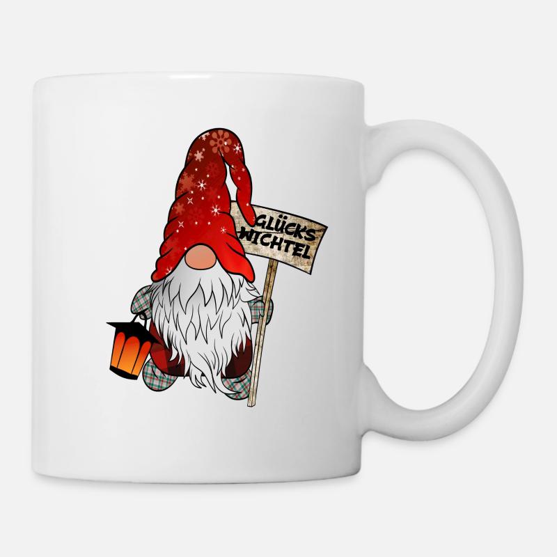 Lucky Gnome – Gnome de Noël - Mug blanc - blanc