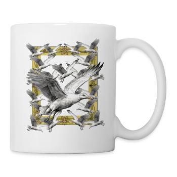 Maritim, Mouettes, Oiseaux marins, Mer du Nord, Mer Baltique - Mug blanc - blanc - Droite