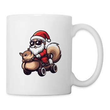 Squirrel Santa Claus - Mug - white - Right