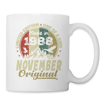 Novembre 1988, Cadeau D'anniversaire Novembre 1988 - Mug blanc - blanc - Droite