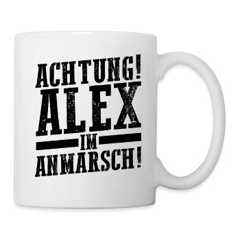 Alexander Alexandra Alexa Alex - Tasse - Weiß - Rechts