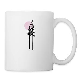 Silhouette au clair de lune Silhouette au clair de lune - Mug blanc - blanc - Droite